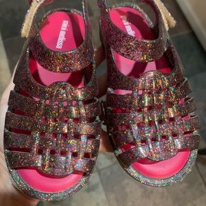 Mini Melissa Glitter Sandals
